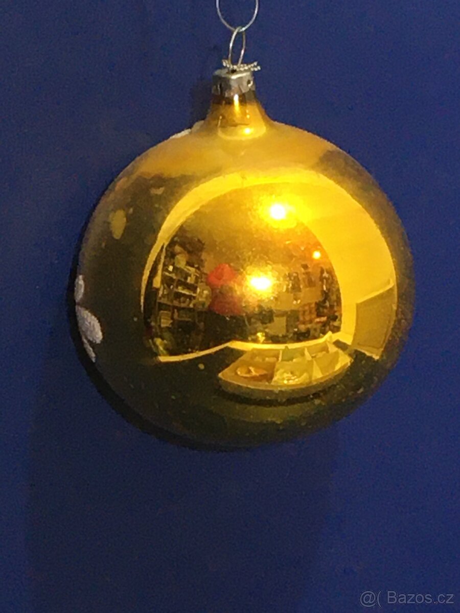 Staré vánoční ozdoby - vlep - 6ks - 3