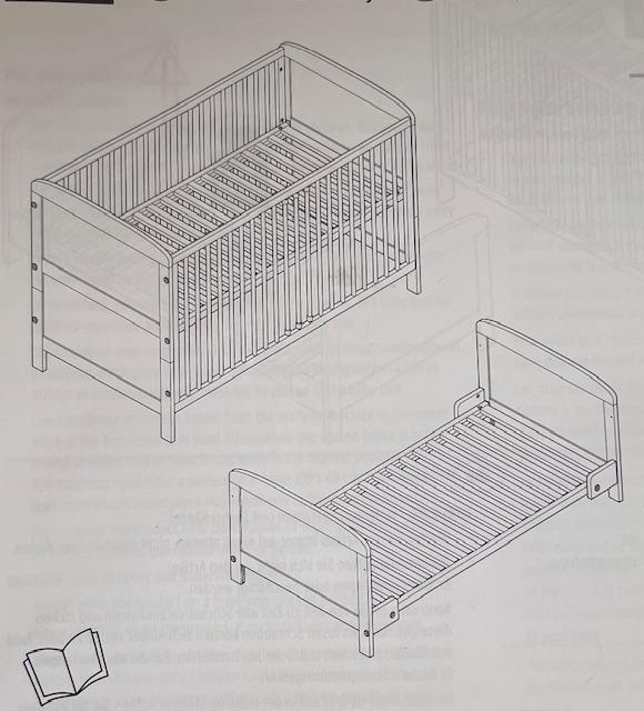 Dětská rostoucí postýlka Tchibo 147x70, s matrací - 3