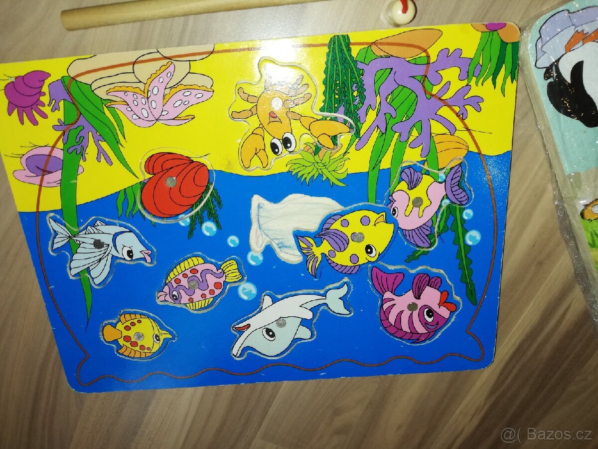 3x dřevěná hračka - 3