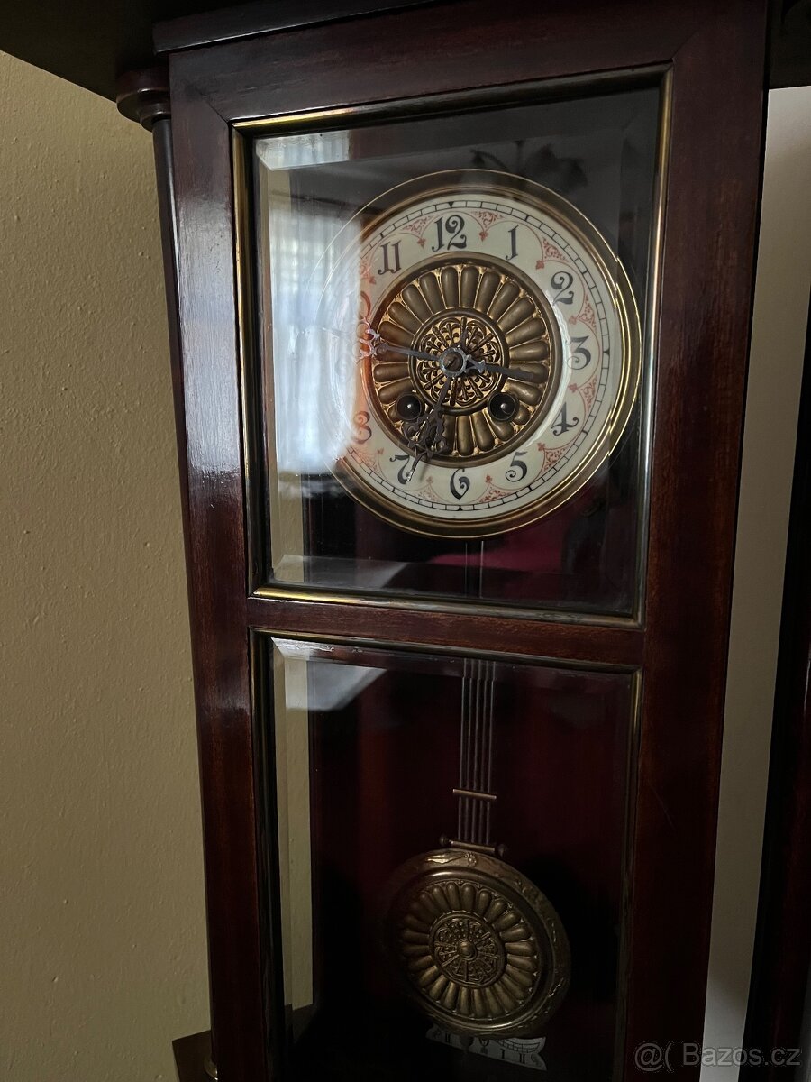 Starožitné secesní stojací hodiny - 3