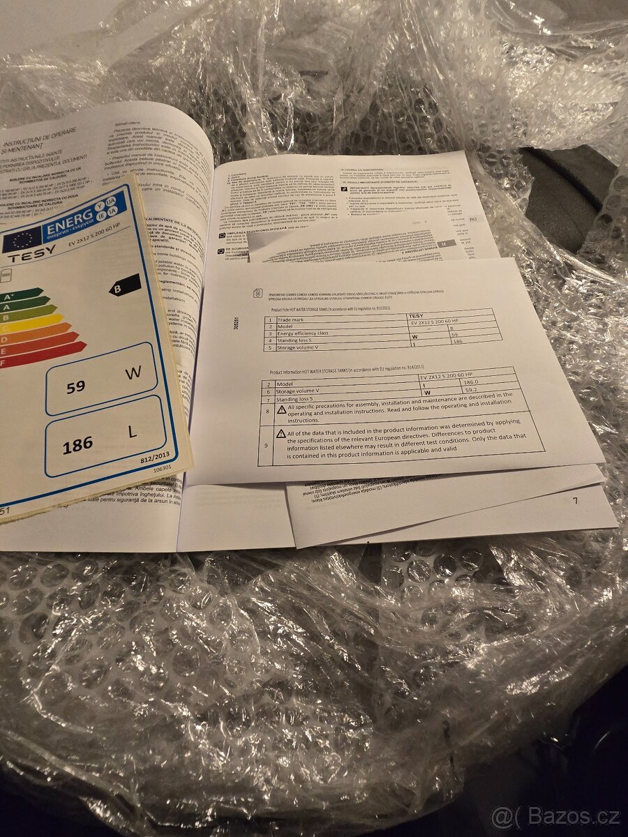 Bojler s výměníkem TESY 200L EV - 3