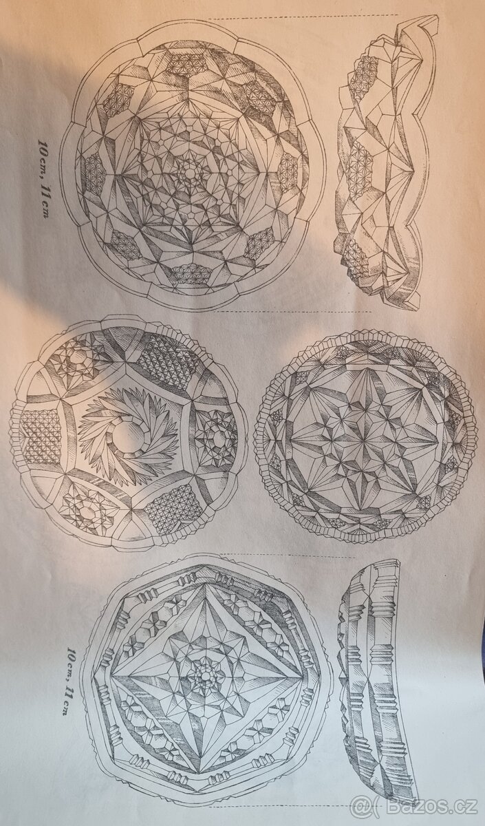 Broušené sklo Jizerské hory - staré - koupím - 3