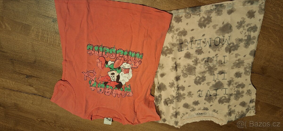 Dívčí trička s krátkým rukávem, legíny, halenka - 3