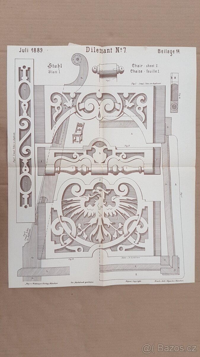 Staré řezbářské časopisy vydané v roce 1889 - 3