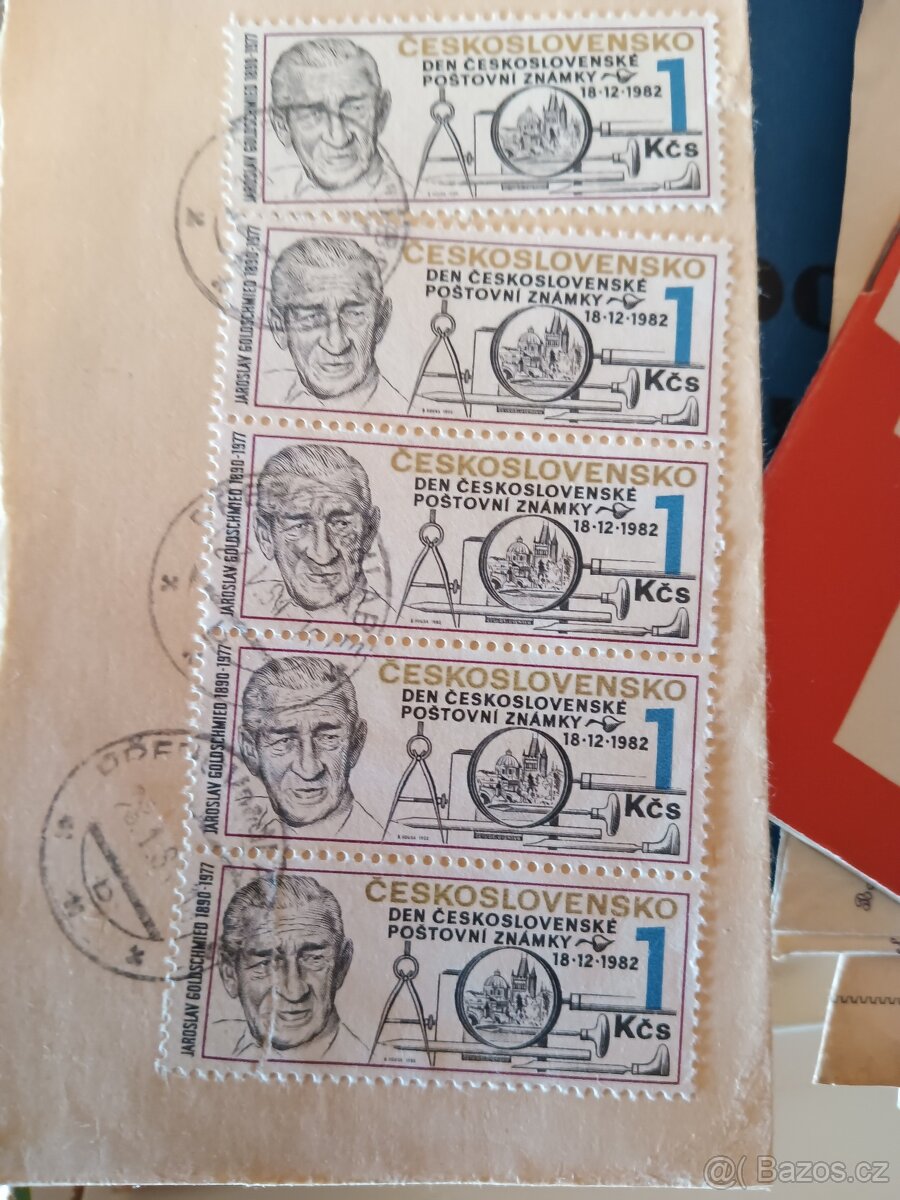 3 díl☺️mix různých dokumentů pohlednic a známek - 3