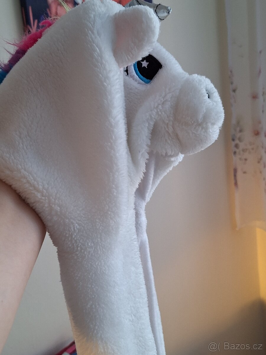 Zimní čepice šála - jednorožec - 3