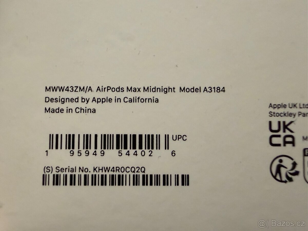 Airpods Max - inkoustové (modré), stav nových, záruka - 3