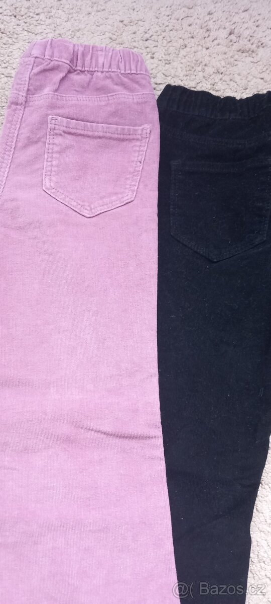 Manžestráky vel 128 H&M divčí - 3