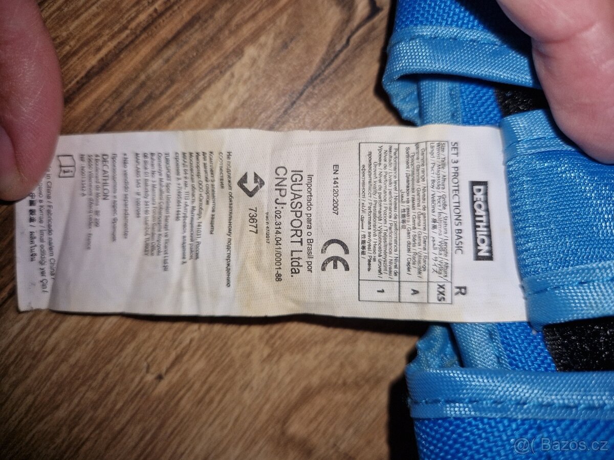 Sada dětských chráničů Oxelo, vel. 2XXS - 3