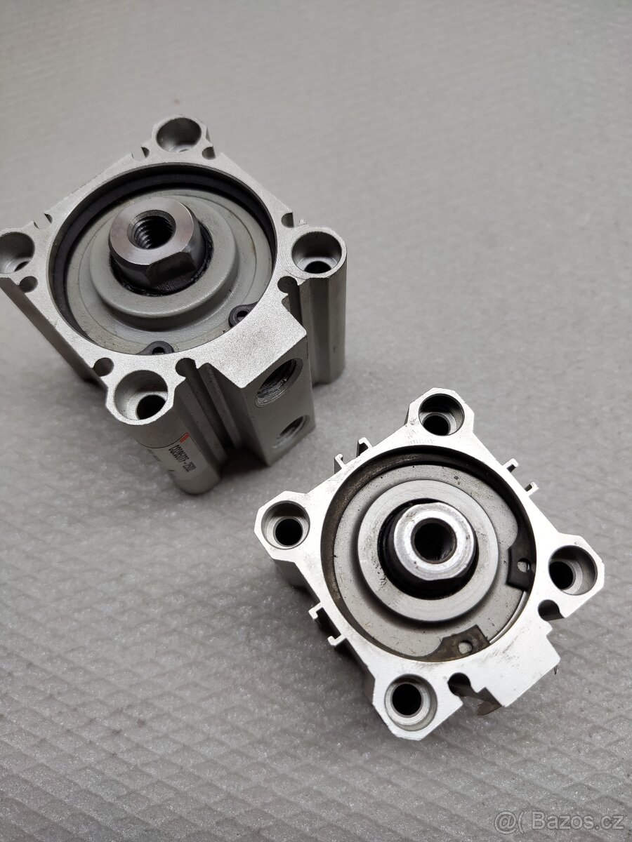 SMC kompaktní pneumatický válec, ECQ2B40-20D+CQ2B50TF-25DZ - 3