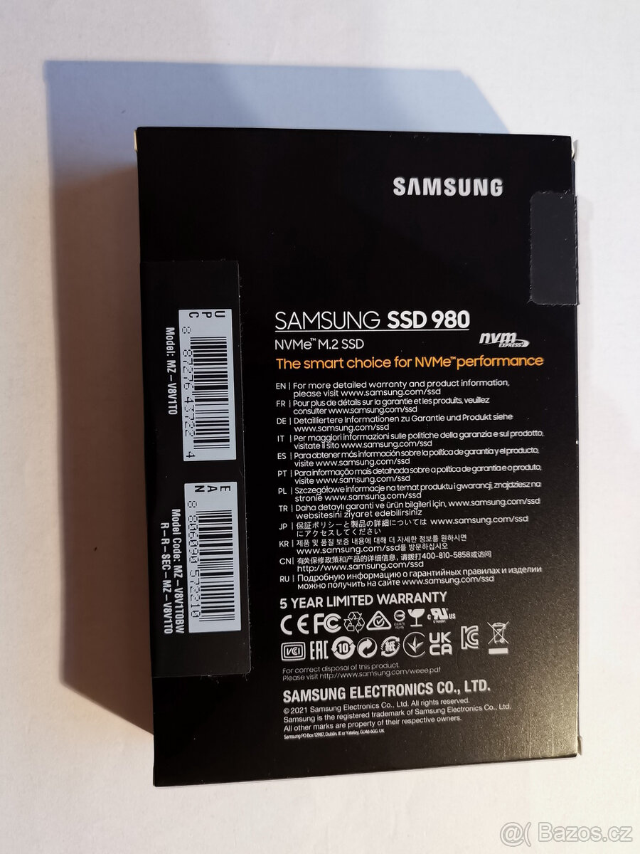 SSD 1TB Samsung 980 M.2 NVMe 100% stav - 3