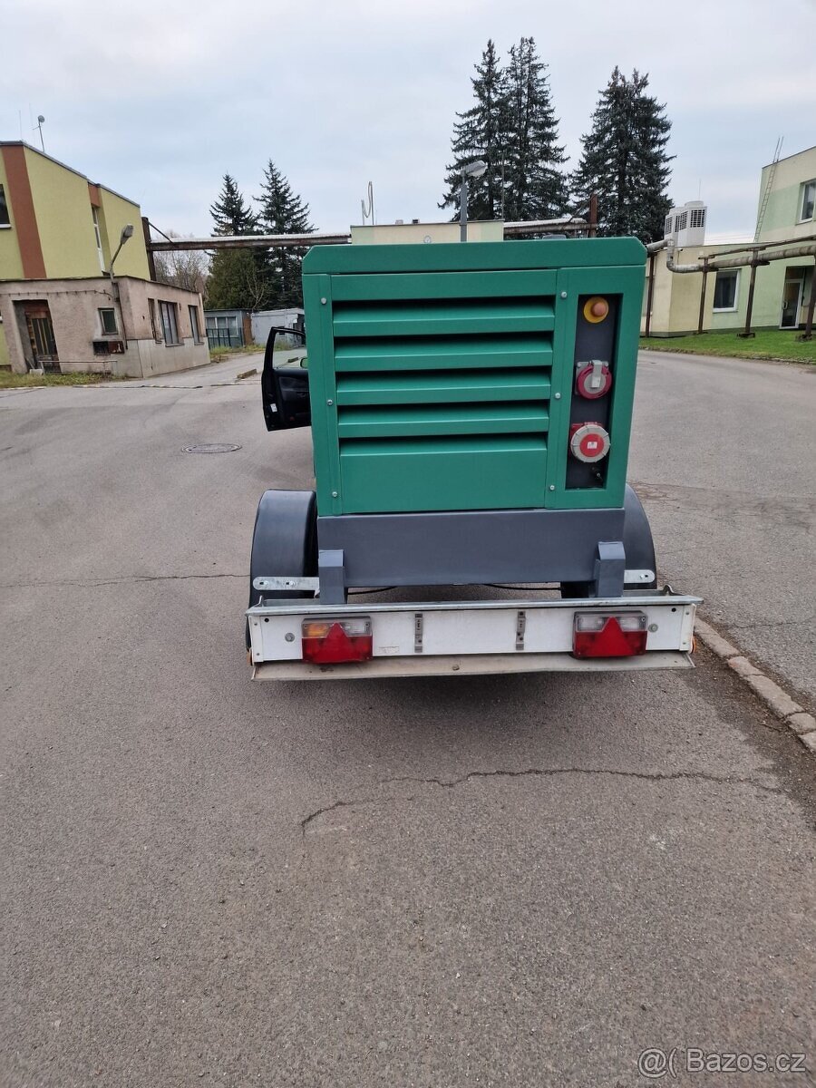 Atlas Copco QAS40 40kVA, dieselovy jednonápravový generátor, - 3