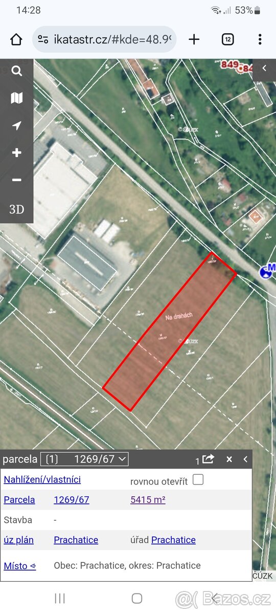 Průmyslový pozemek v Prachaticích - 3