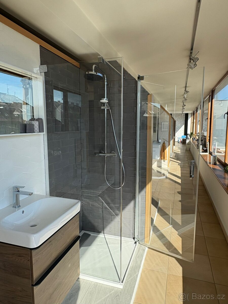 Sprchový kout + vanička 80x80cm Ronal(Sanswiss) - 3