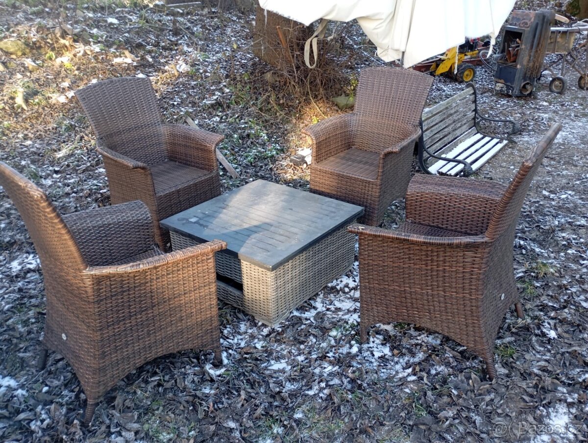 Ratanové židle+stůl - 3