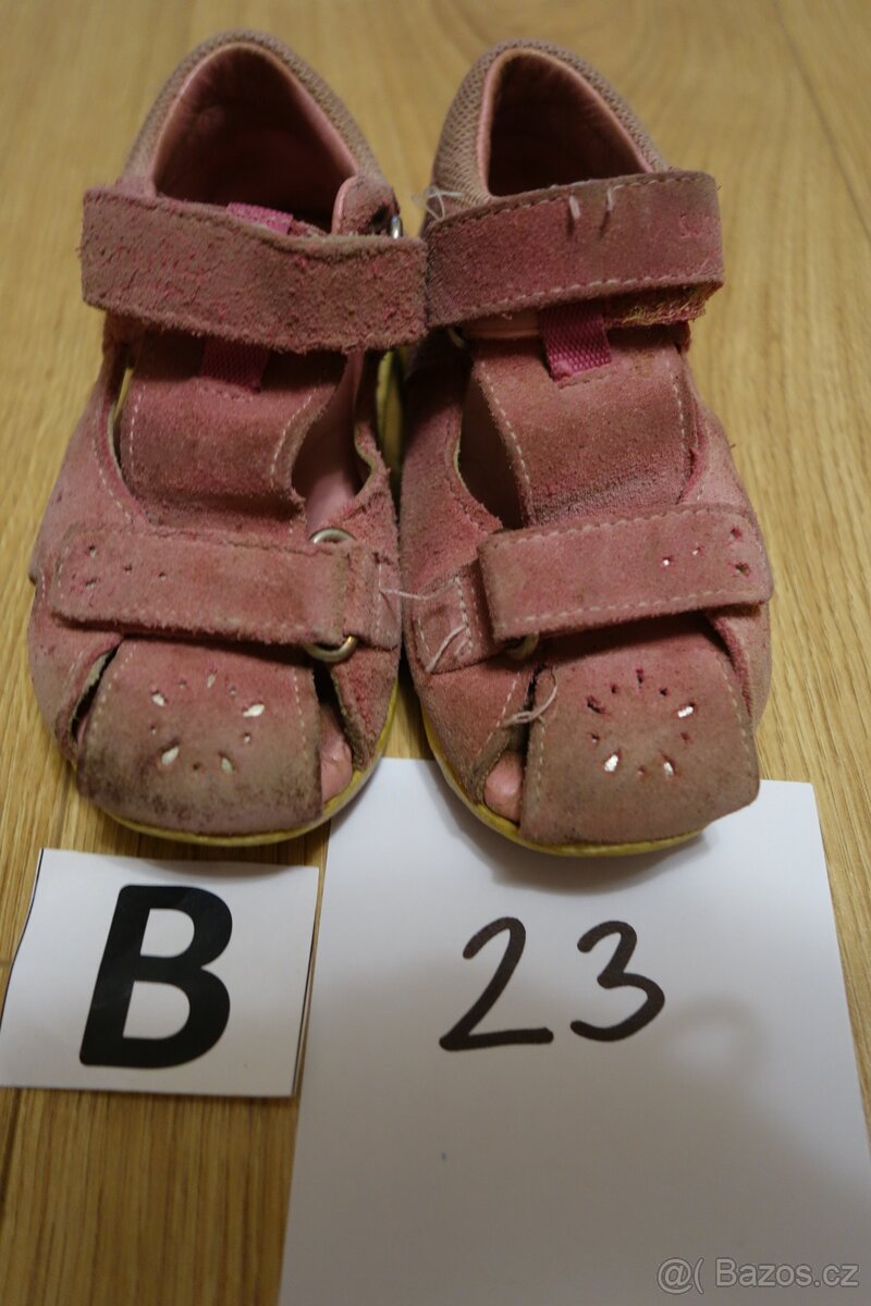 Dětské sandále, kožené, vel. 23 - 3