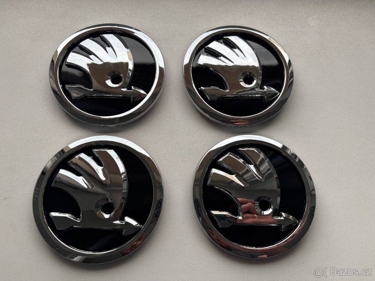 SKODA ZNAK LOGO EMBLEM 90mm 9cm - 3