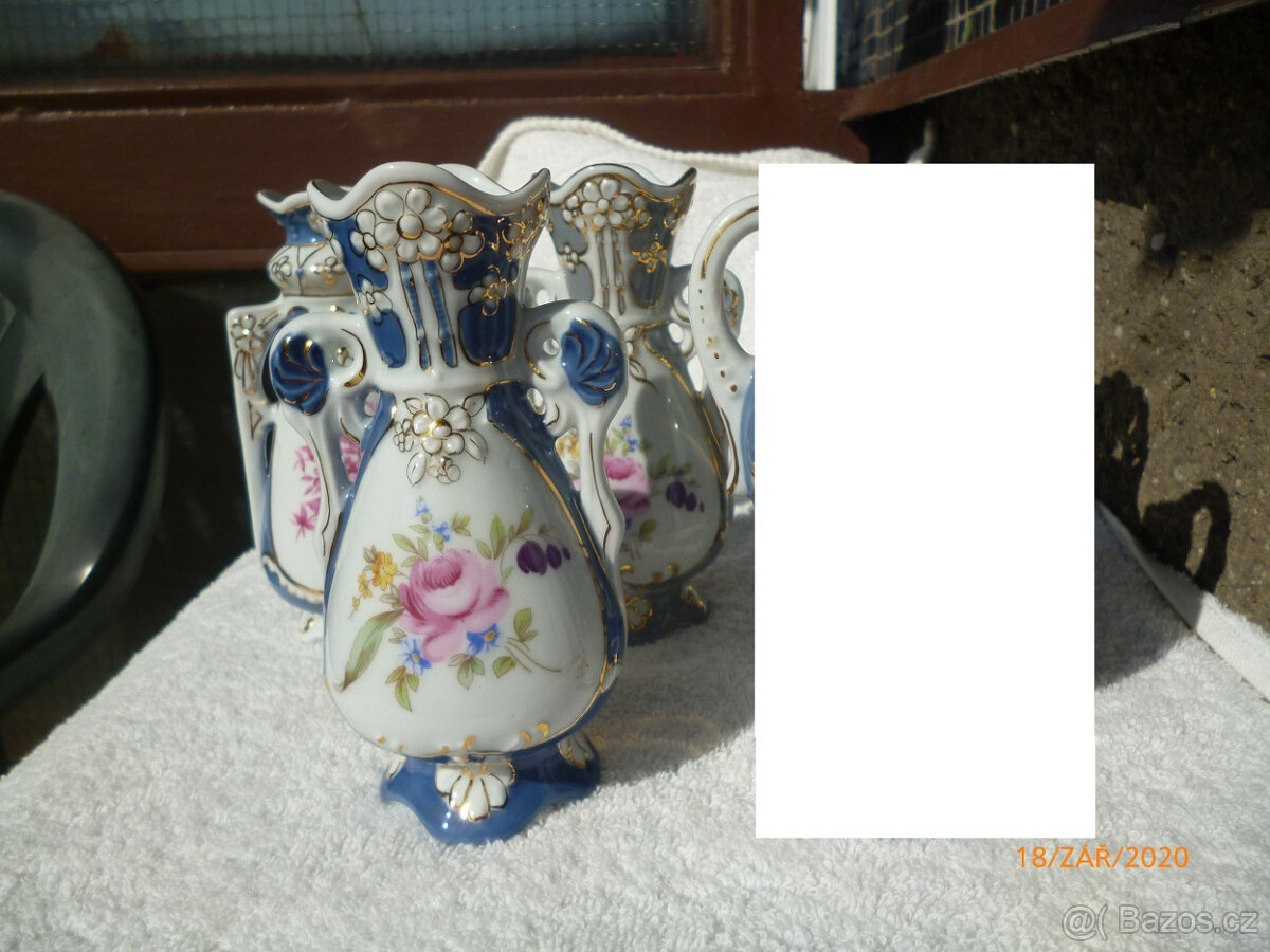 Staré vázičky 4ks Royal dux - 3
