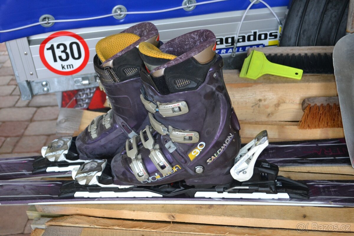 krásné lyže Nordica 152 cm Unisex + dobré boty dle Vaší v. - 3