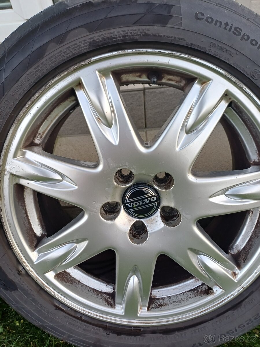 Sada alu kol volvo thor r17, 5x 108, letní pneu - 3