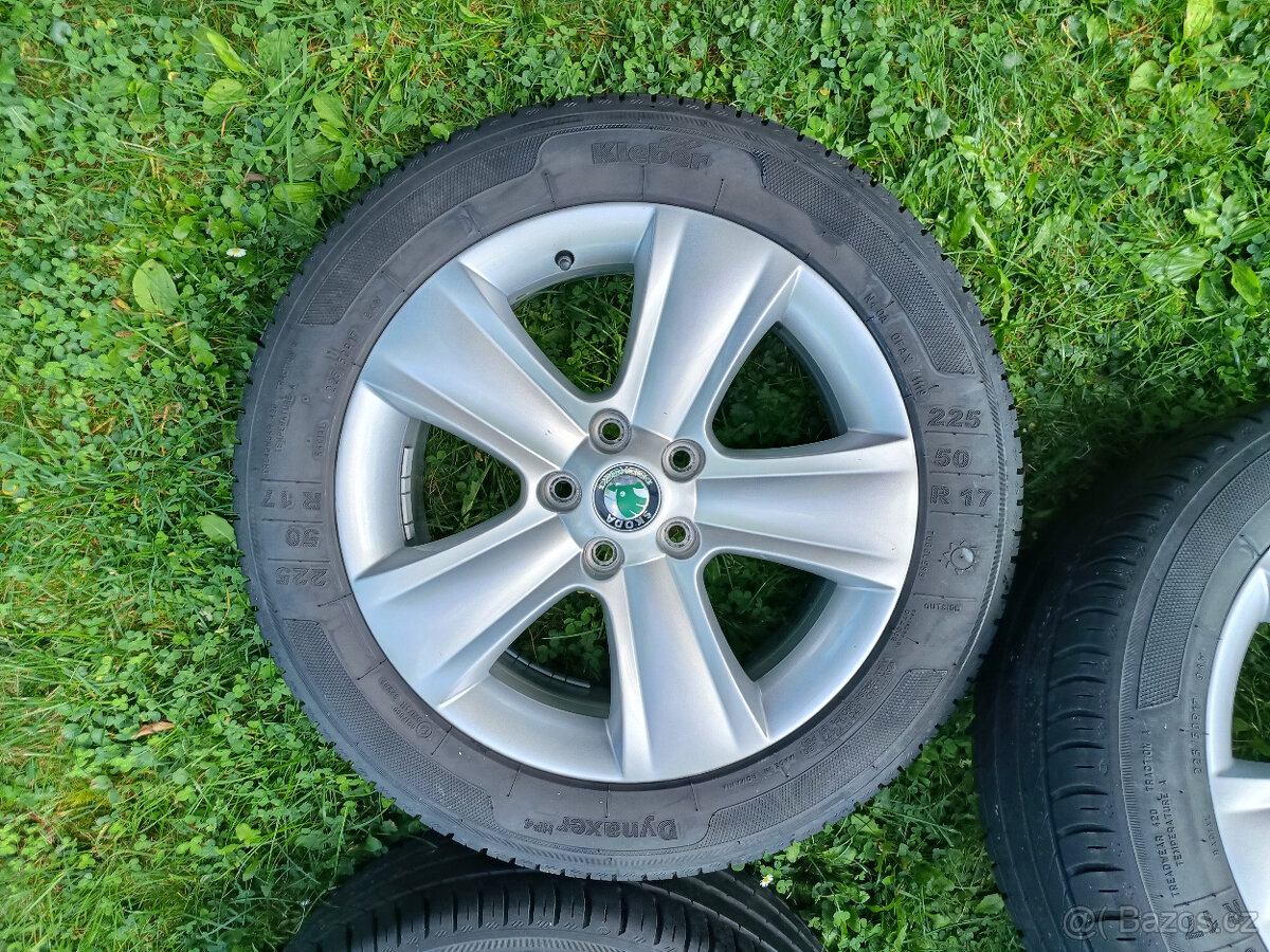alu kola 5x112 R17 Škoda Yeti a 225/50/17 - 3