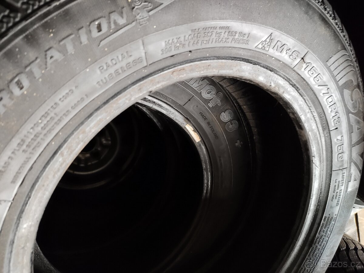 155/70 R13 m+s - zimní pneu - 4ks - 3