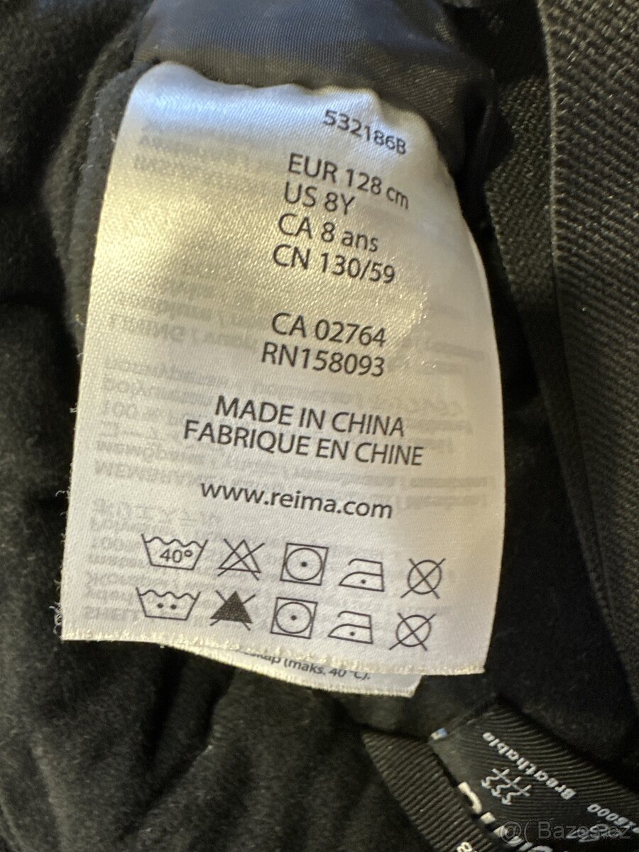 Oteplovačky/lyžařské kalhoty Reima Terrie vel. 128 - 3