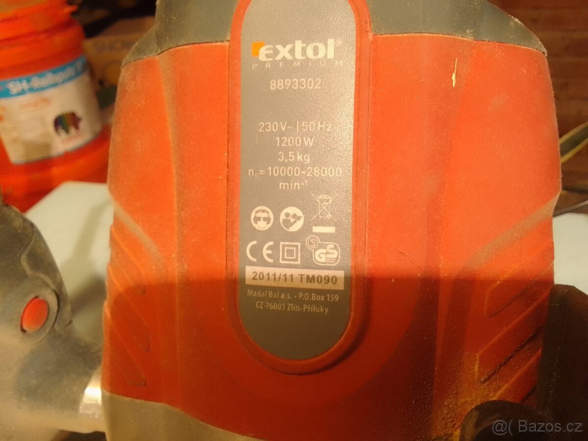 Horní frézka Extol,se stolem,sada fréz - 3