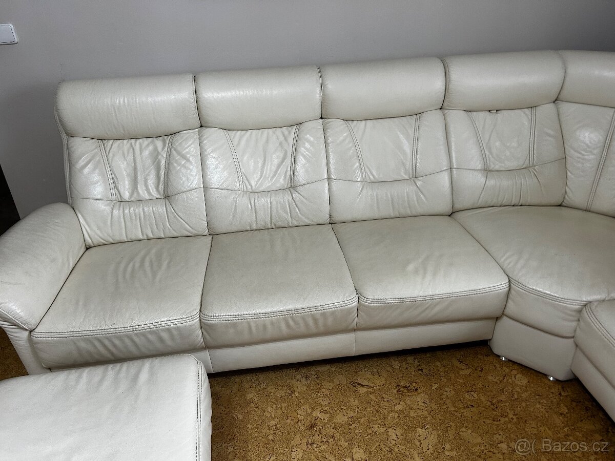 Prodám koženou sedací soupravu - 3