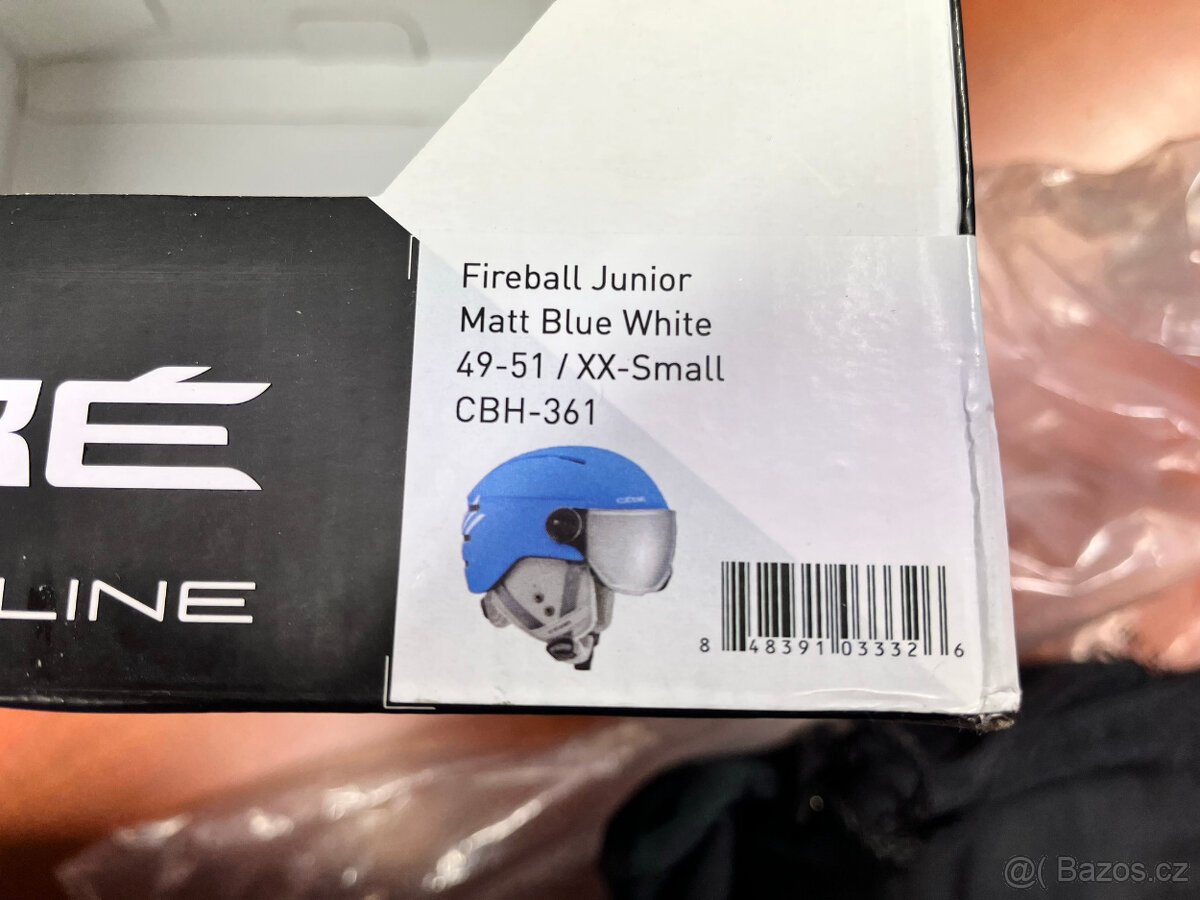 Špičková lyžařská přilba se štítem jCébé Fireball junior - 3