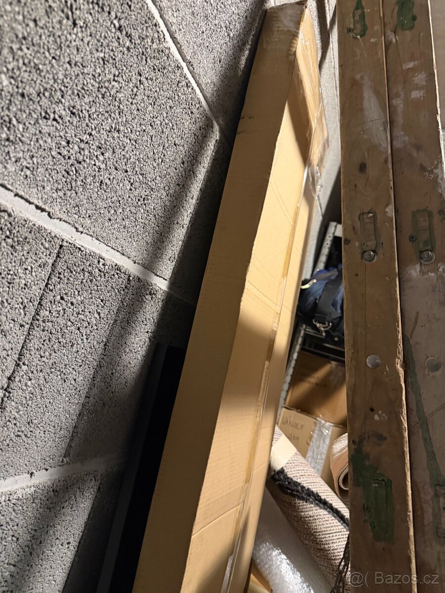 Tv komoda dub halifax/bílá lesklá - 3