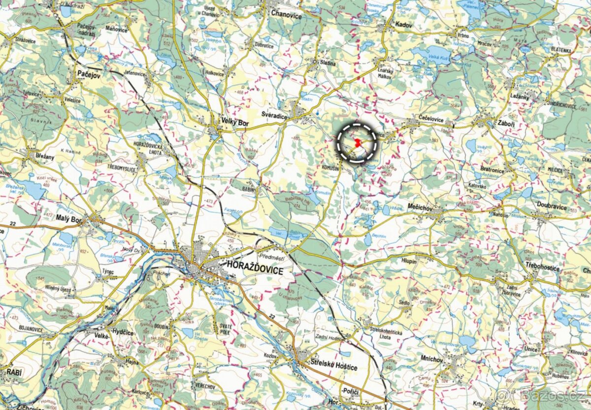 Les, prodej, Komušín, Horažďovice, Klatovy – pohled 3