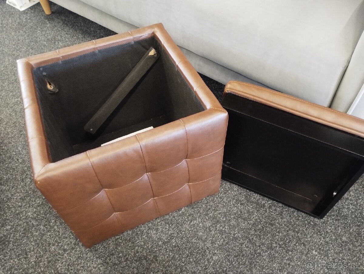 Hnědé boxy s úložným prostorem - 3