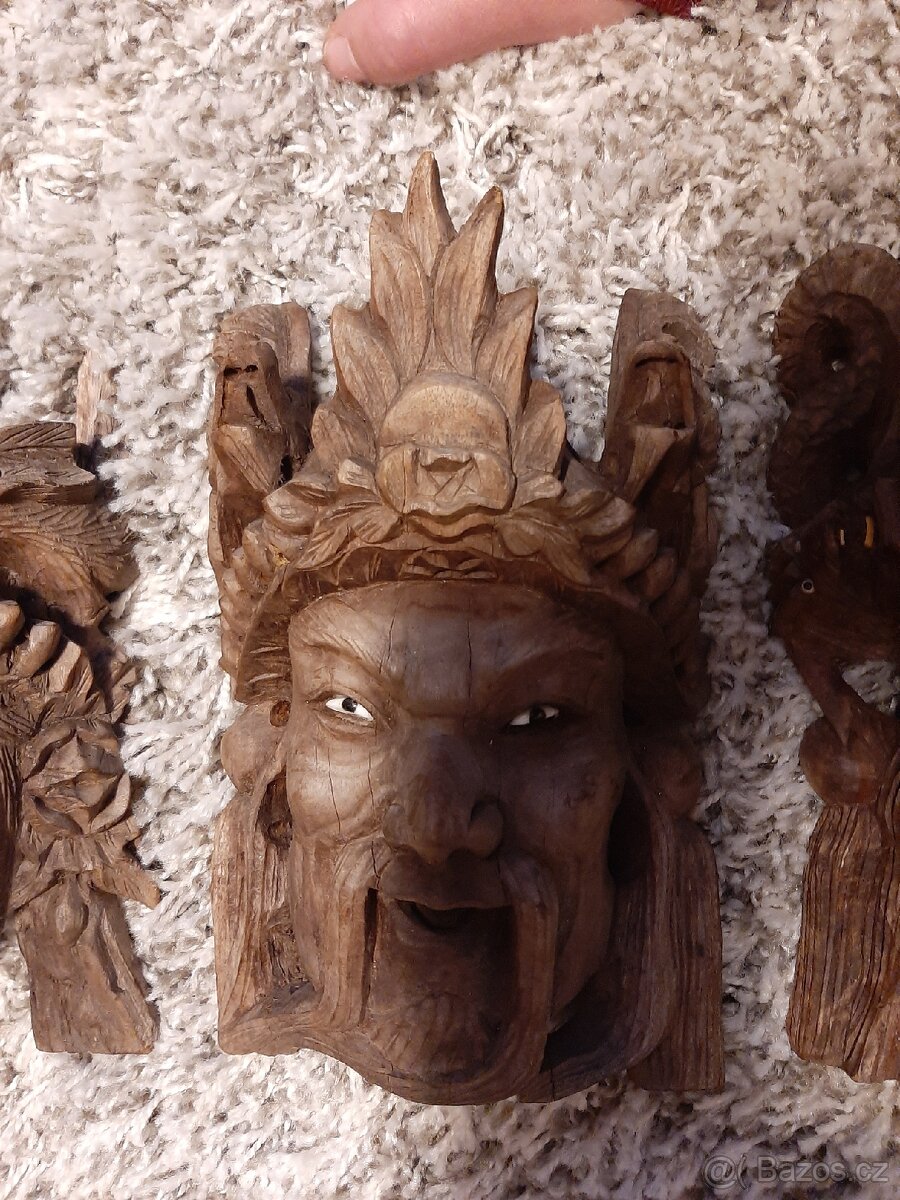 Čínské dřevěné masky - 3