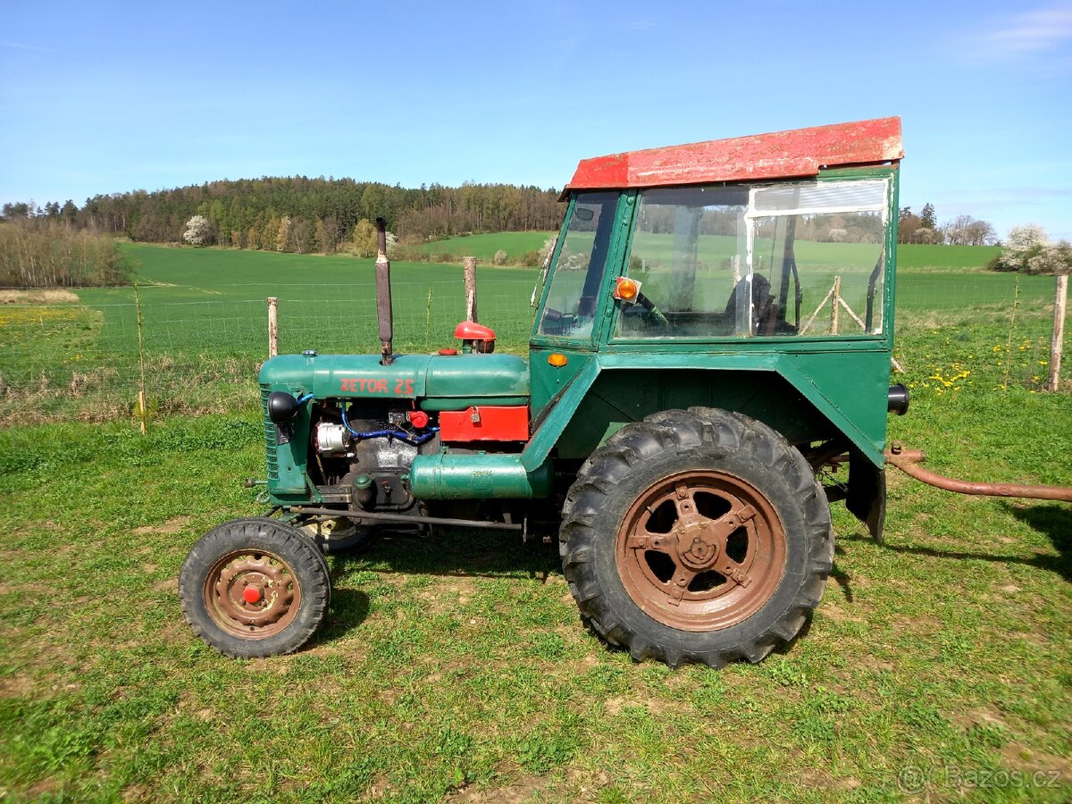 Prodam 2x Zetor 25a, hydraulika, nové pneumatiky - 3