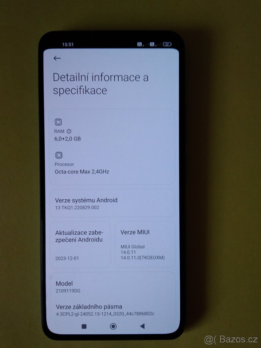 Xiaomi 11 Lite 5G NE - 8GB - 3