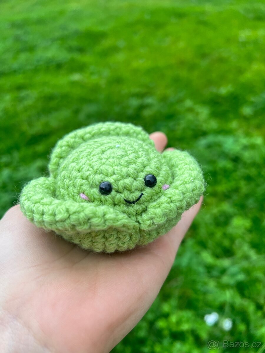 Háčkovaná hračka - růžičková kapusta - 3