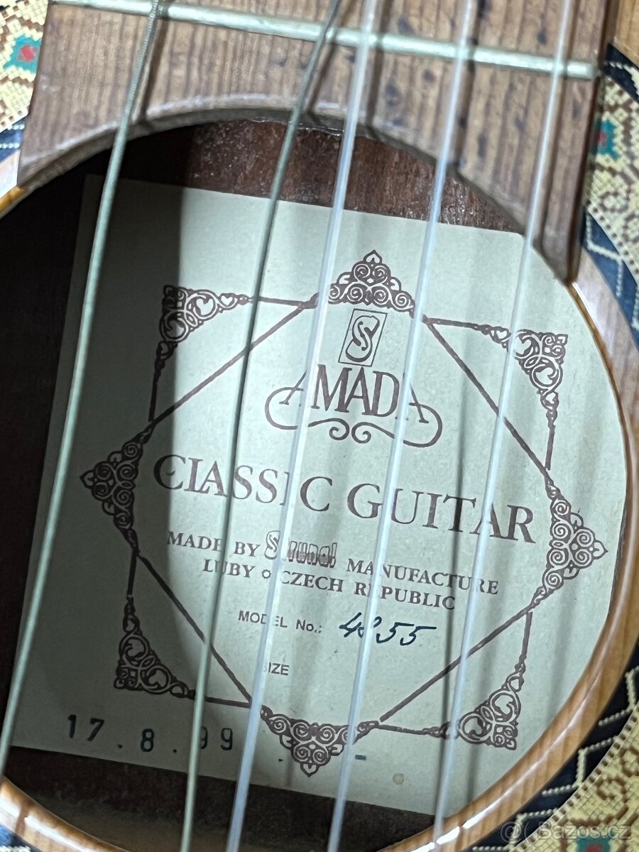 Klasicka kytara Amada 4855 z roku 1999 - 3