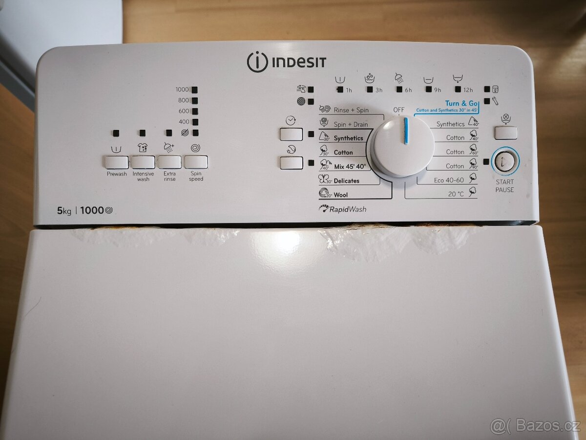 Pračka Indesit vrchní plnění - 3