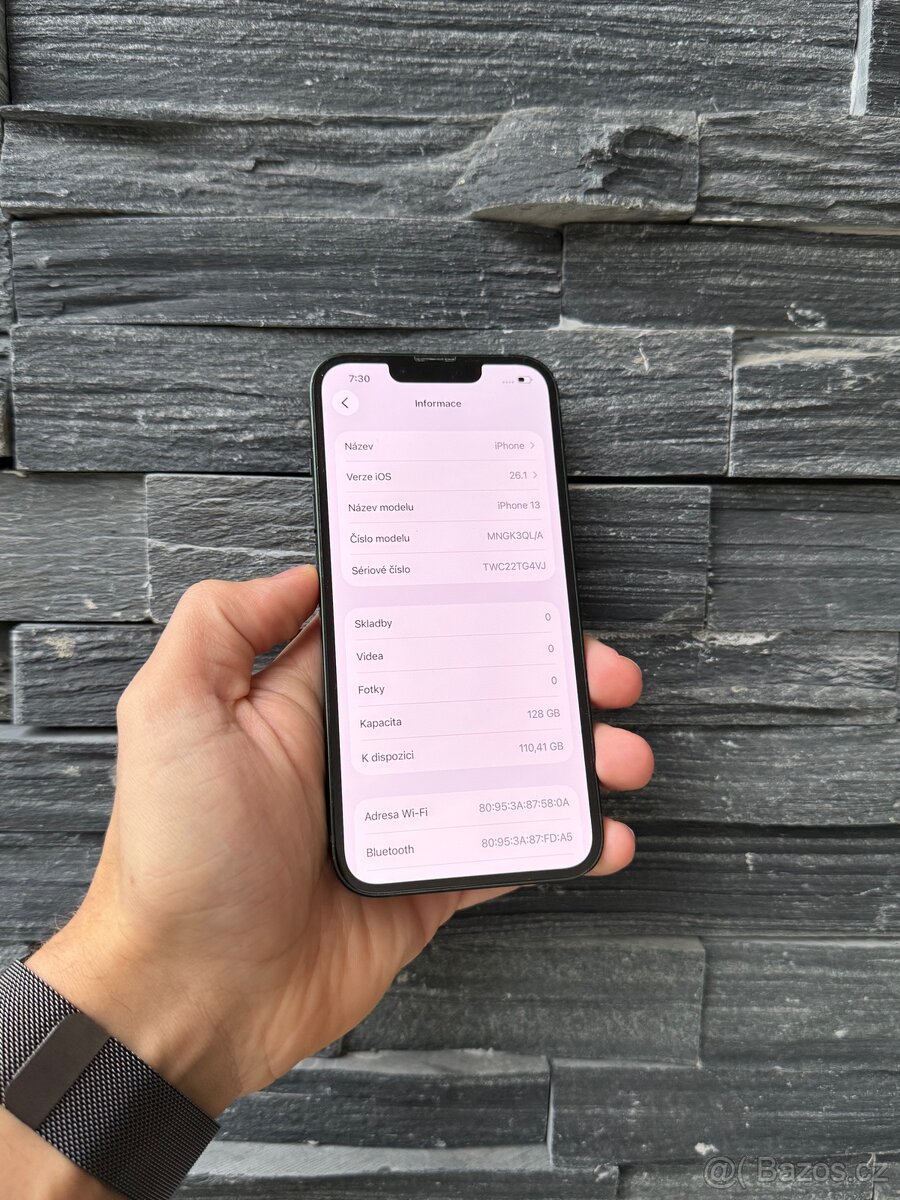 APPLE IPHONE 13 128GB ZELENÝ, ZÁRUKA - 3