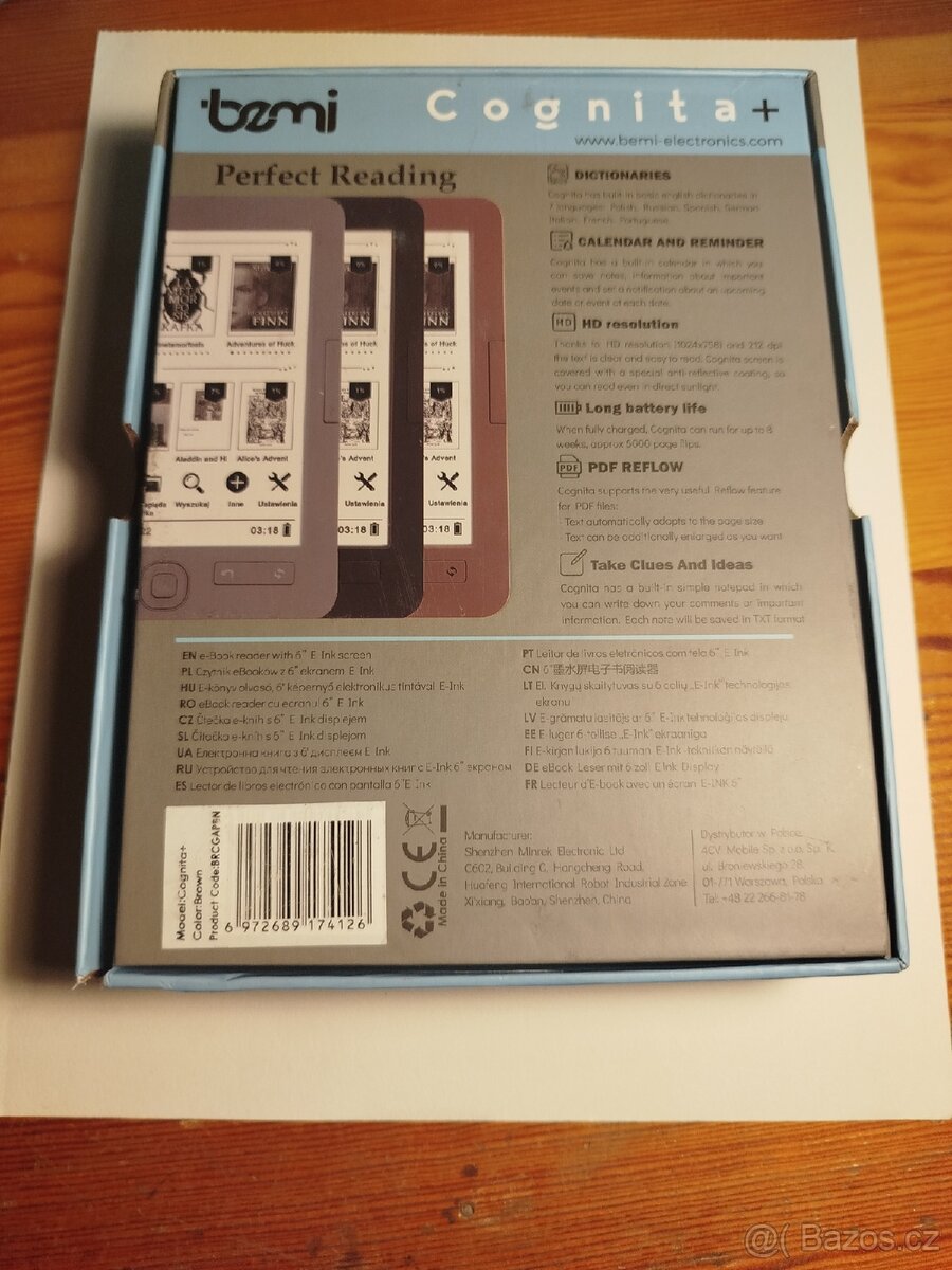 Čtečka knih Bemi Cognita+ - 3