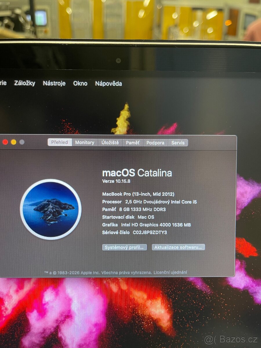 💻 MacBook Pro 13” Mid 2012 – 8 GB RAM - 3