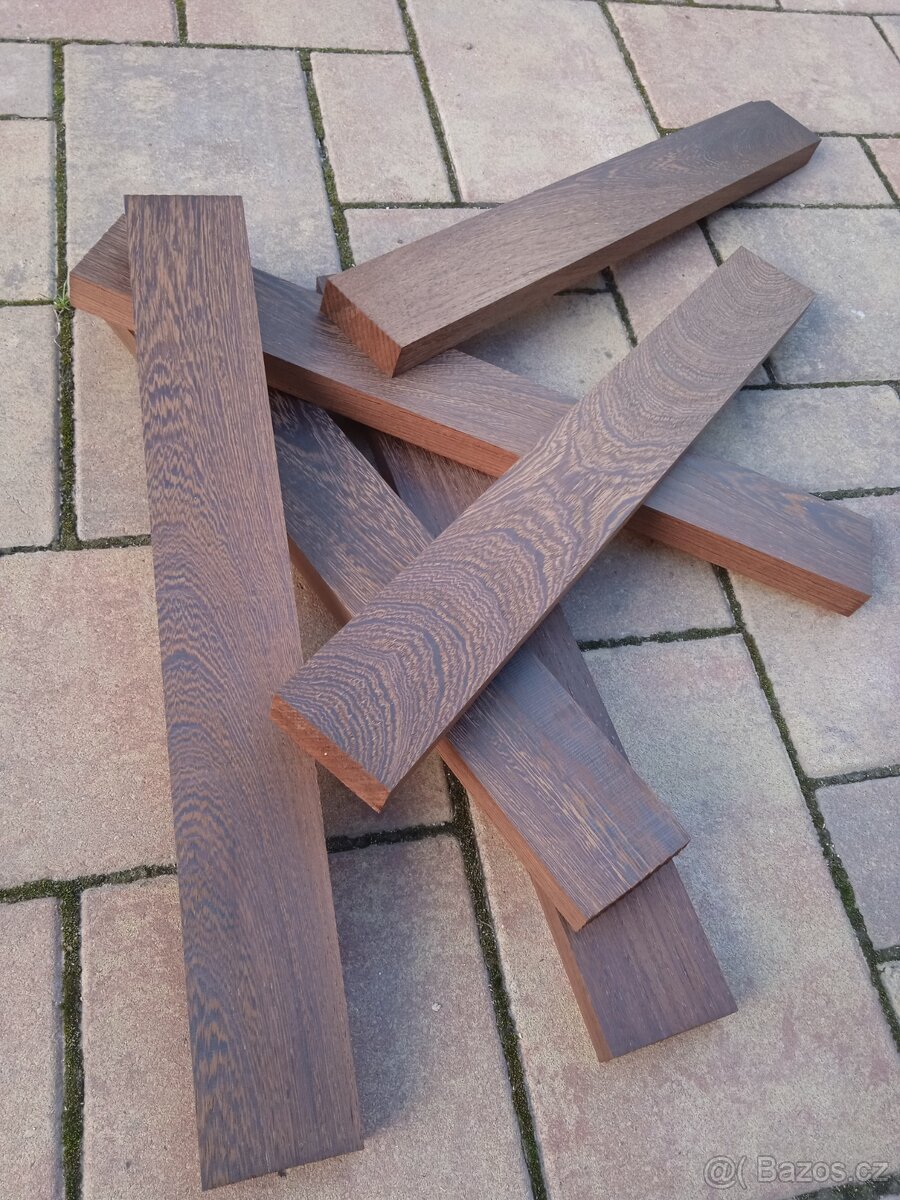 Exotické dřevo - palisandr, pistácie, wenge, Padouk, ořech a - 3