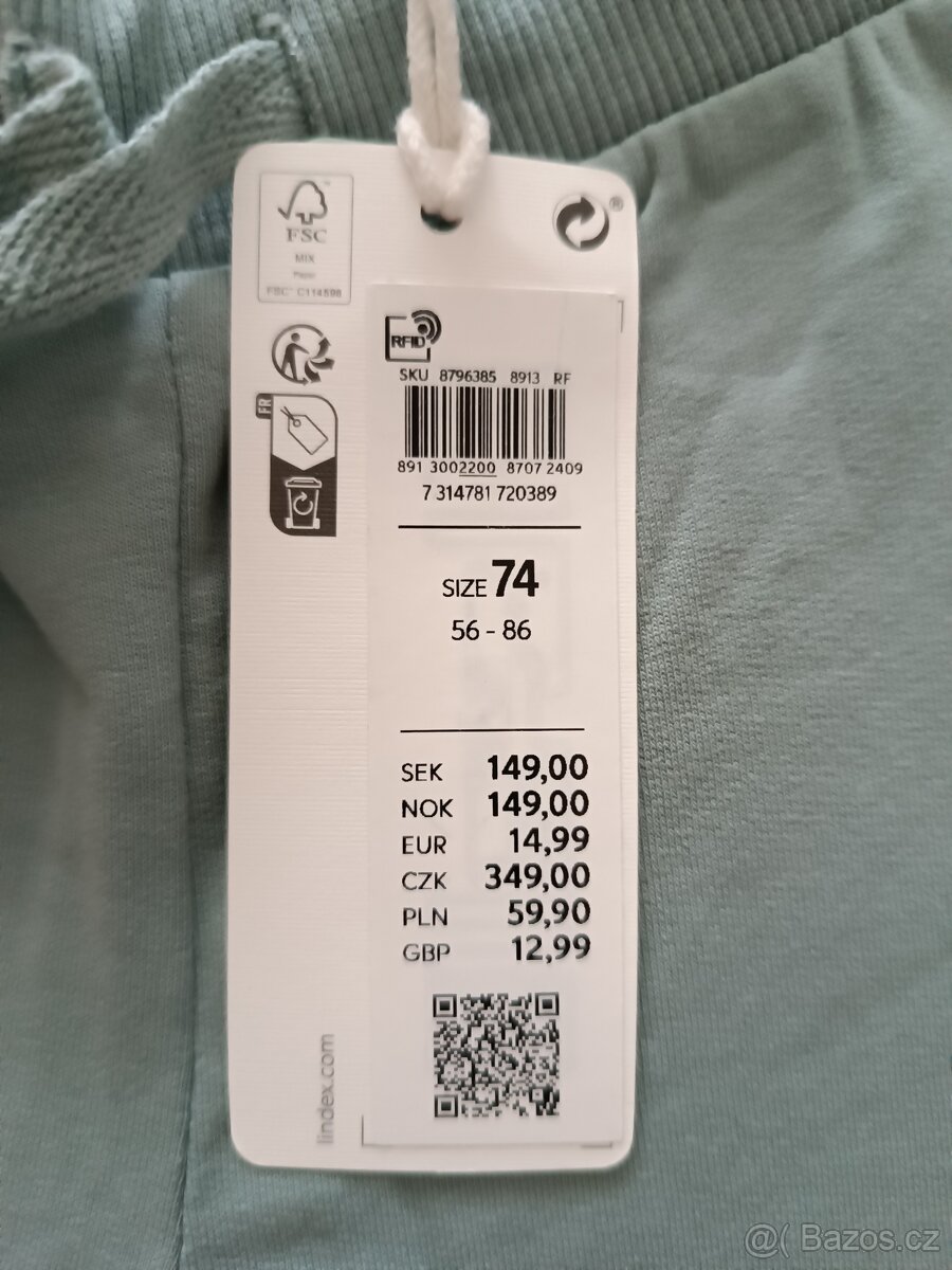 Tepláky Lindex vel. 62-74 - 3