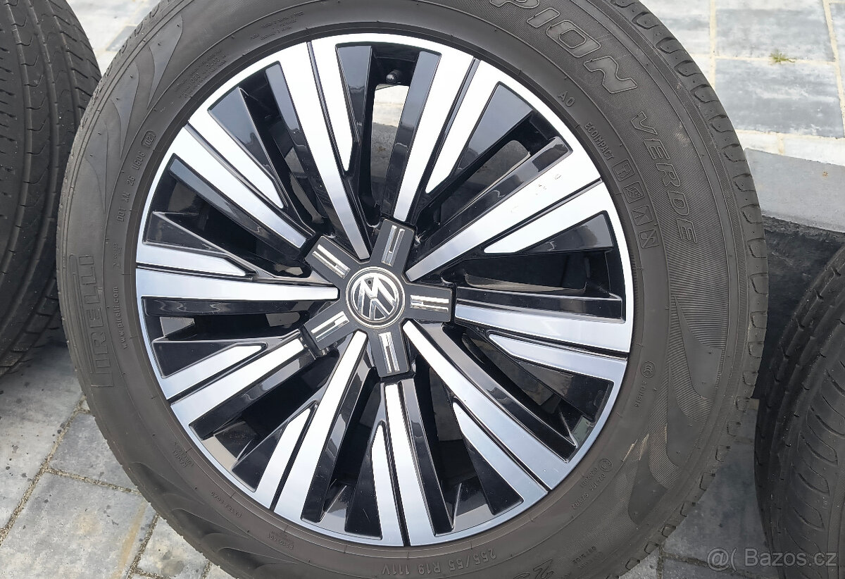 19 originál 5x112 VW TOUAREG R-Line ☀️ Pirelli 255/55 R19 - 3