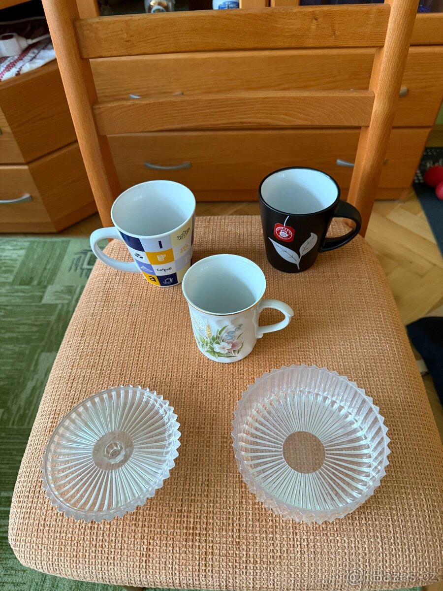 Talíře skleničky - 3