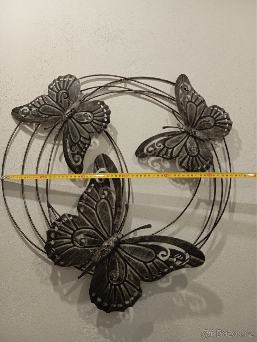 Dekorace na zeď kovová ruční prace.Pouze osobní odběr - 3
