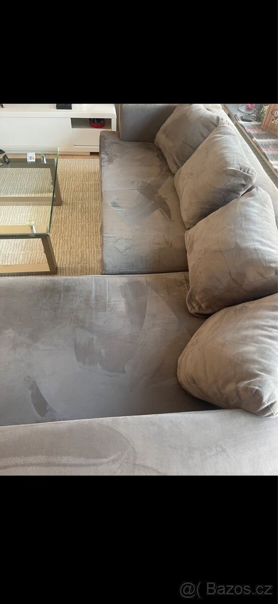 Rohový rozkládací sedačka - 3