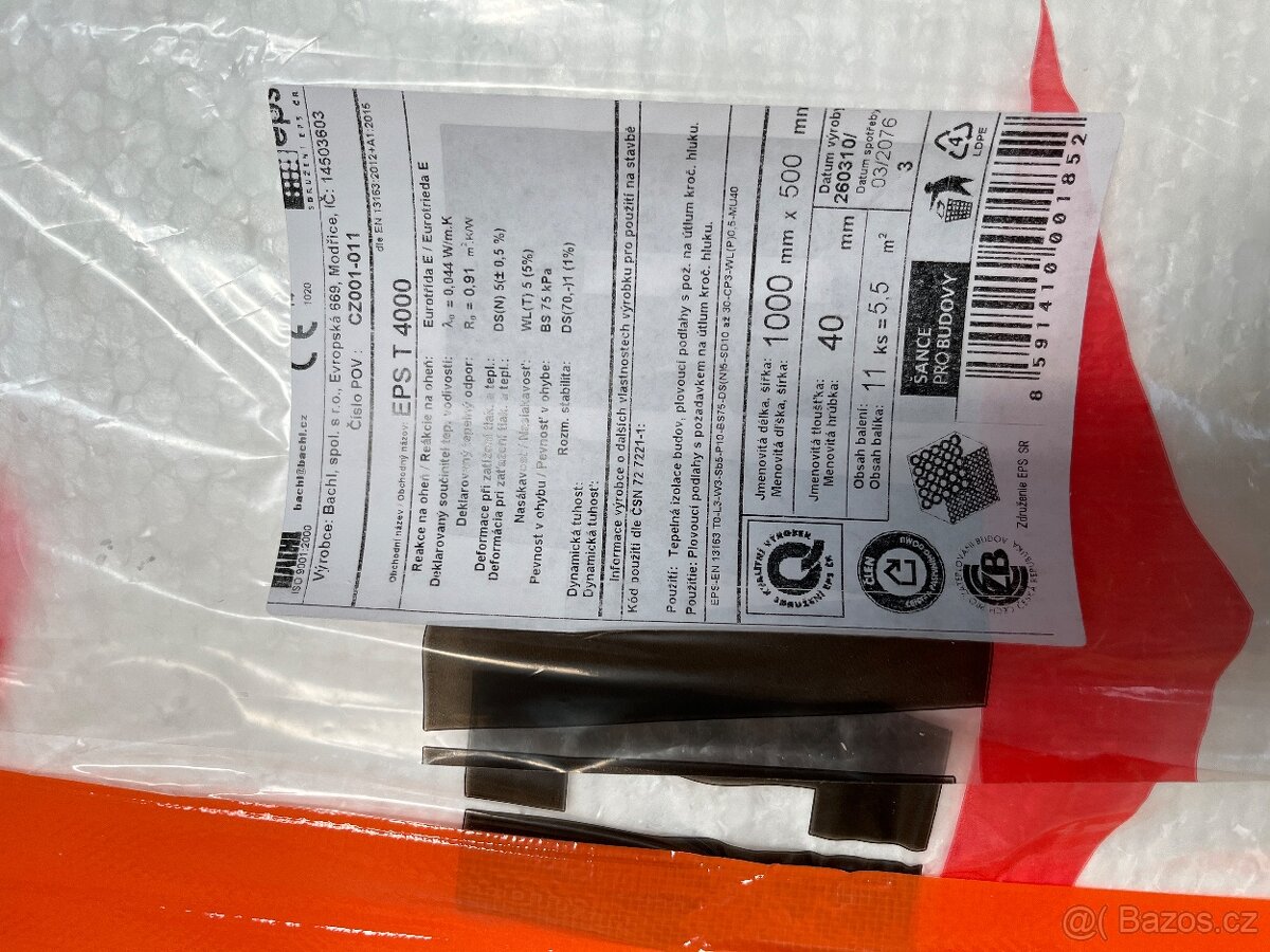 Polystyren EPS 150 + T4000 - 3
