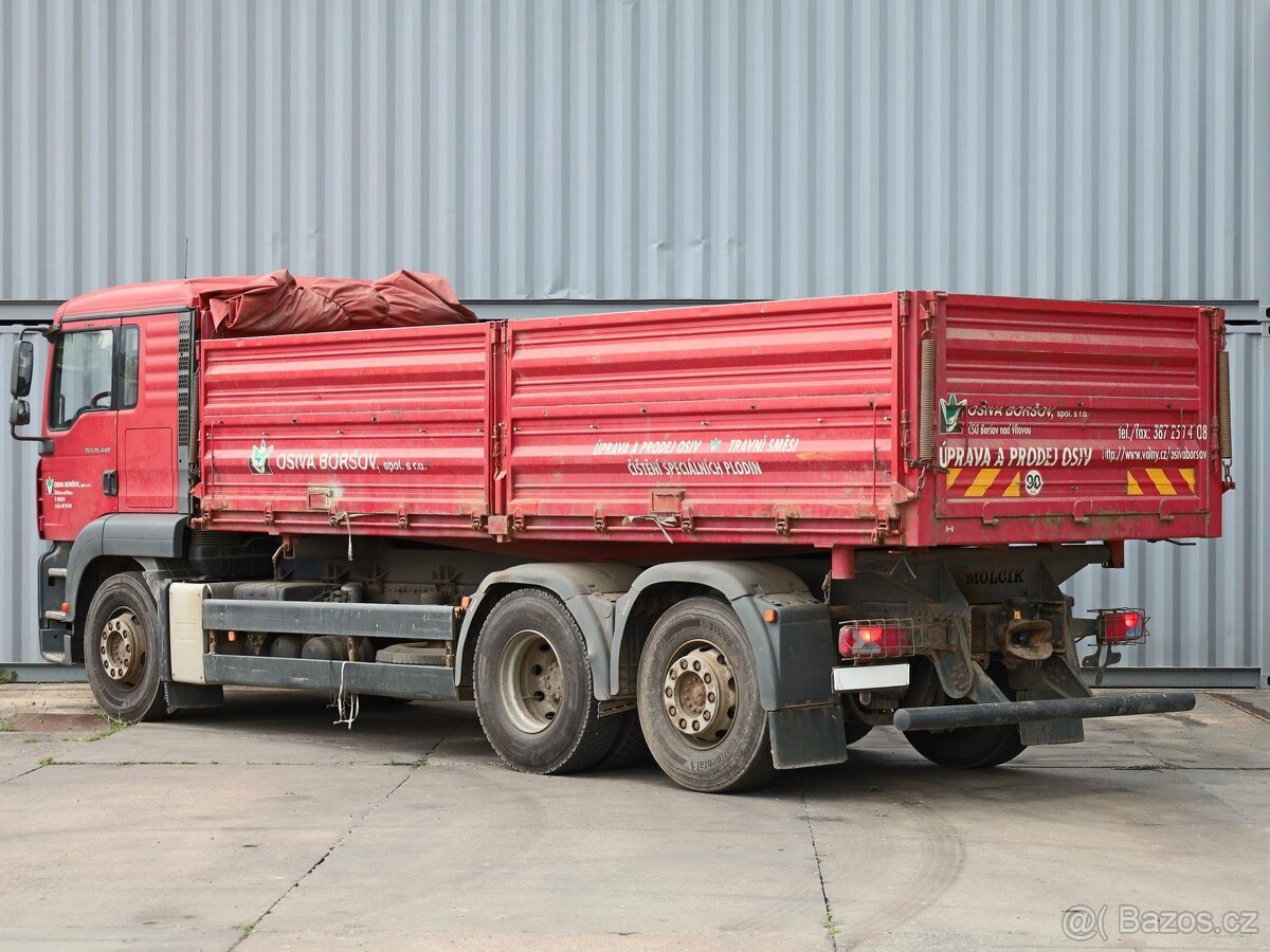 MAN TGA 26.440, 6x2, 26 TUN, HARDOX, TŘÍSTRANNÉ SKLÁPĚNÍ, 1 - 3